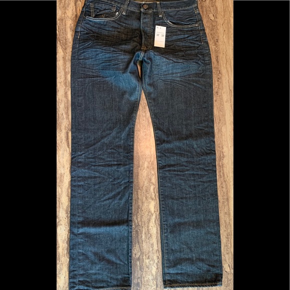 LEVIS 501 straight leg button fly black jean 32/32 - Picture 2 of 8